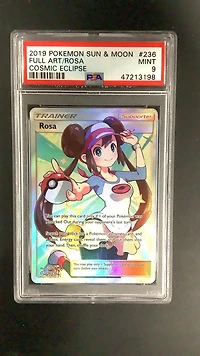 2019 Pokemon Sun & Moon Cosmic Eclipse 236 Full Art/rosa PSA