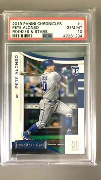 2019 Panini Chronicles Rookies & Stars 1 Pete Alonso PSA 10
