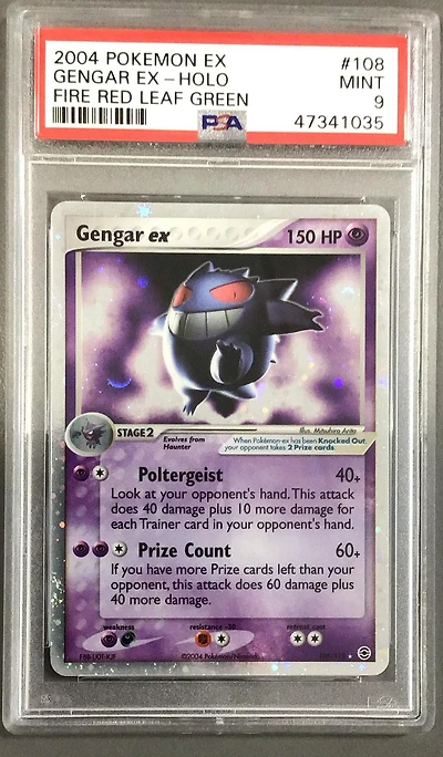 2004 Pokemon Ex Fire Red & Leaf Green 108 Gengar Ex-holo PSA