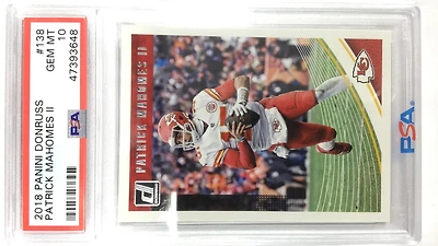 2018 Panini Donruss 138 Patrick Mahomes Ii PSA