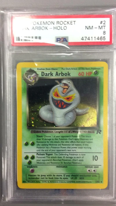 2000 Pokemon Rocket 2 Dark Arbok PSA