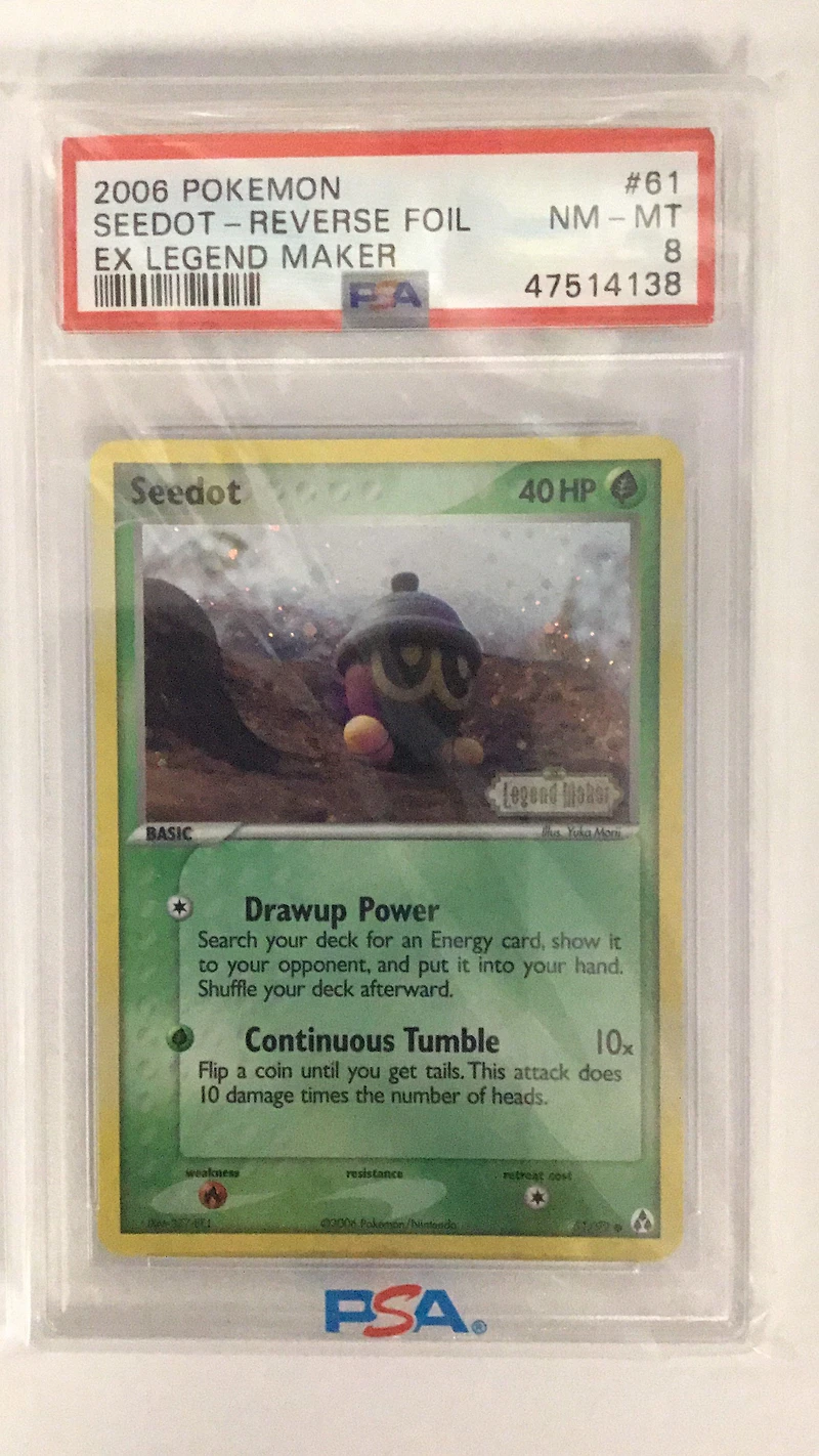 2006 Pokemon Ex Legend Maker 61 Seedot PSA 8
