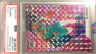 2019 Panini Mosaic Ja Morant Pink Camo PSA 10