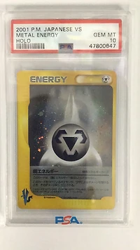 2001 Pokemon Japanese Vs Metal Energy-holo PSA