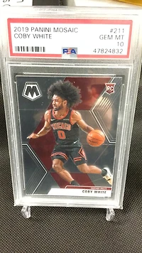 2019 Panini Mosaic Coby White PSA