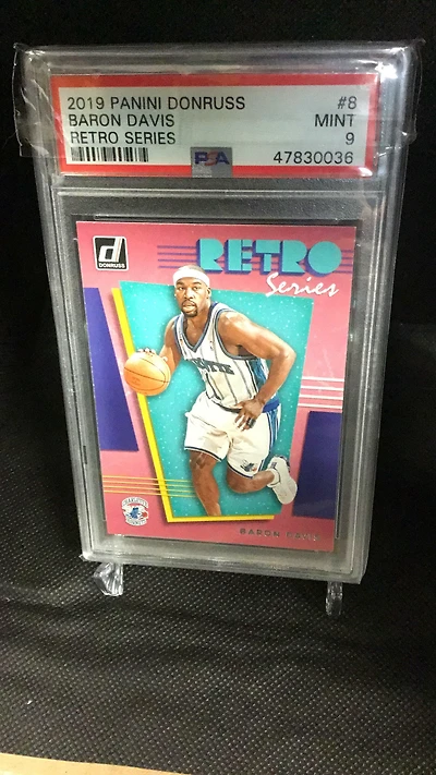 2019 Panini Donruss Retro Series 8 Baron Davis PSA 9