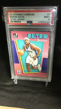 2019 Panini Donruss Retro Series 8 Baron Davis PSA 9