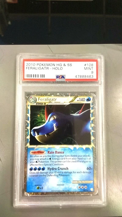 2010 Pokemon Heartgold & Soulsilver 108 Feraligatr-holo PSA