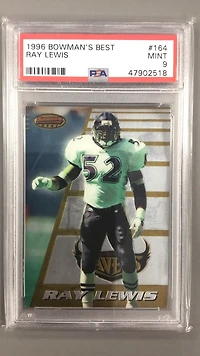 1996 Bowman's Best 164 Ray Lewis PSA