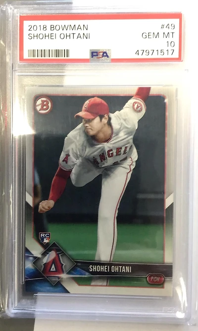 2018 Bowman 49 Shohei Ohtani PSA