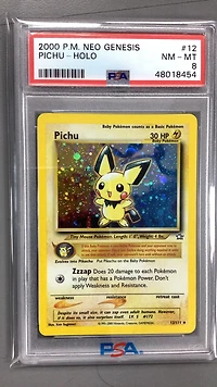 2000 Pokemon Neo Genesis 12 Pichu-holo PSA