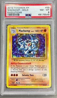 2016 Pokemon Xy Evolutions 59 Machamp-holo PSA