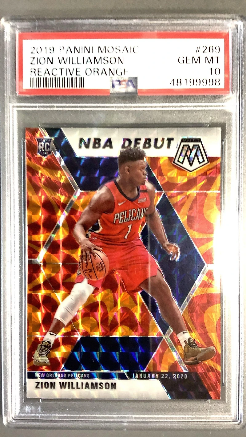 2019 Panini Mosaic 269 Zion Williamson PSA