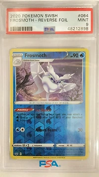 2020 Pokemon Sword & Shield 064 Frosmoth-reverse Foil PSA 9