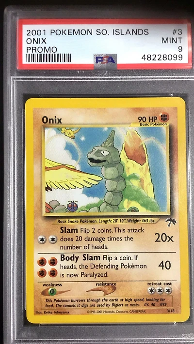 2001 Pokemon Southern Islands Promo 3 Onix PSA