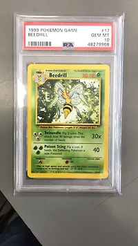 1999 Pokemon Game 17 Beedrill PSA