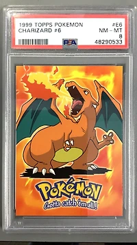 1999 Topps Pokemon The Movie Edt E6 Charizard #6 PSA