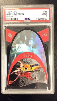 1997 Spx Die-cut 35 Allen Iverson PSA 9