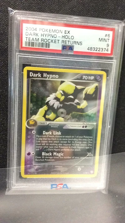 2004 Pokemon Ex Team Rocket Returns 6 Dark Hypno-holo PSA 9