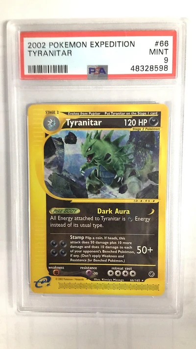 2002 Pokemon Expedition 66 Tyranitar PSA 9