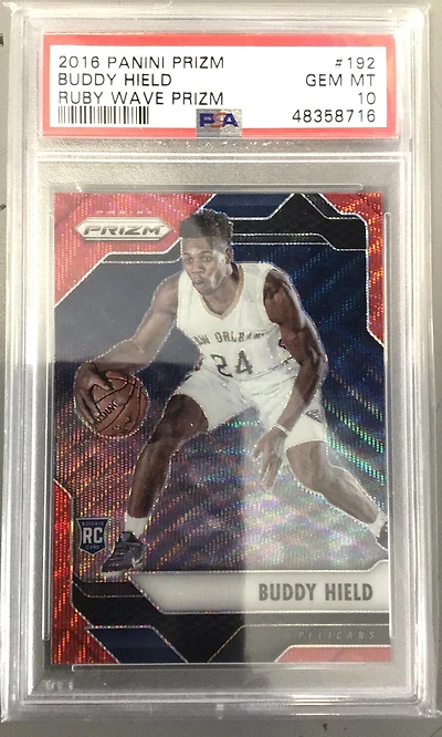 2016 Panini Prizm 192 Buddy Hield Ruby Wave Prizm PSA 10