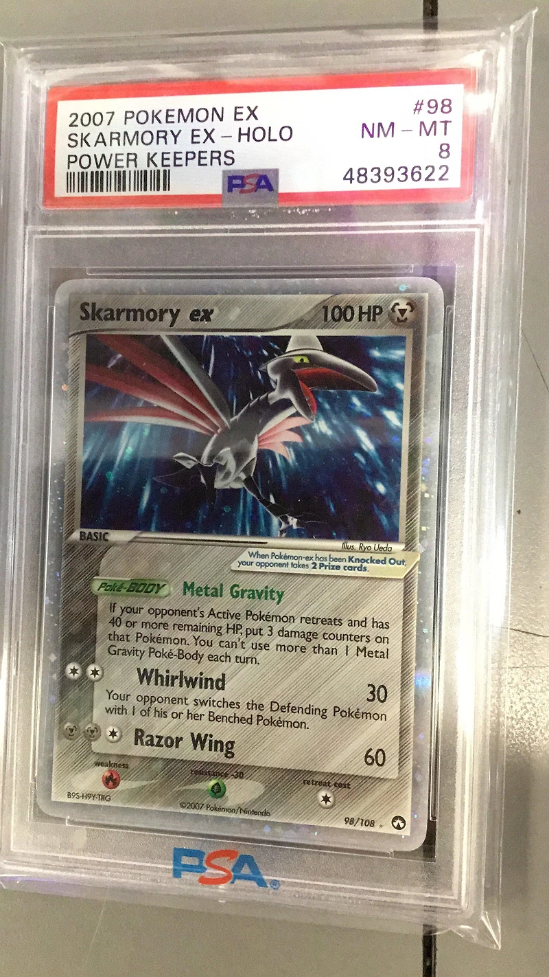 2007 Pokemon Ex Power Keepers 98 Skarmory Ex-holo PSA