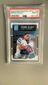 2016 Panini Donruss Optic 168 Ezekiel Elliott PSA 10