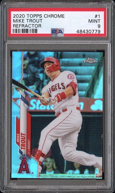 2020 Topps Chrome 1 Mike Trout Refractor PSA