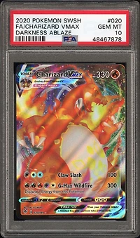 2020 Pokemon Sword & Shield Darkness Ablaze 020 Full Art/charizard Vmax PSA
