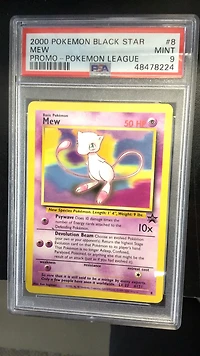 2000 Pokemon Promo Black Star 8 Mew PSA 9