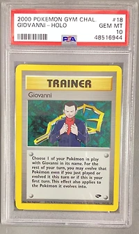 2000 Pokemon Gym Challenge 18 Giovanni-holo PSA