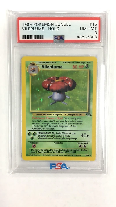 1999 Pokemon Jungle 15 Vileplume PSA