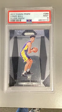 2017 Panini Prizm 289 Lonzo Ball Silver Prizm PSA 9