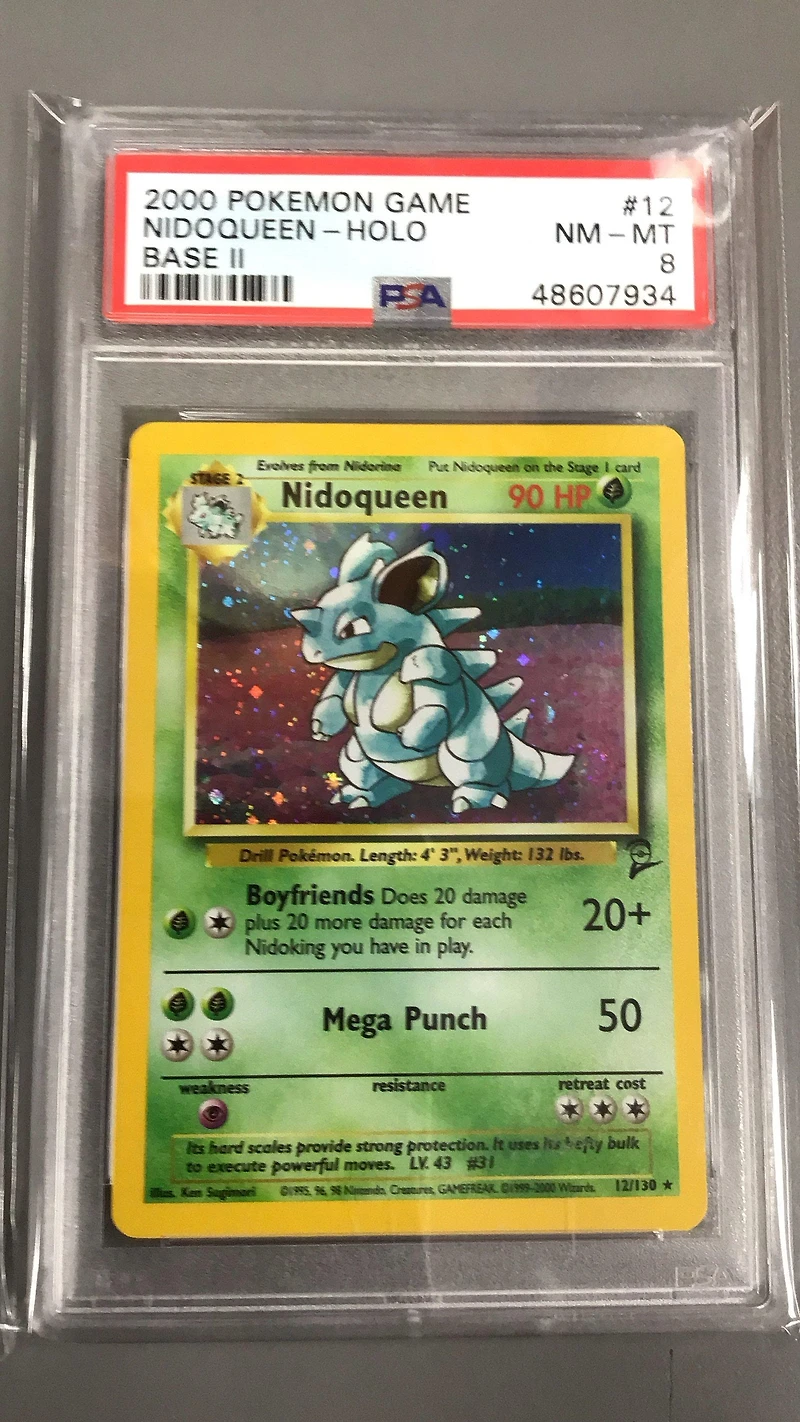 2000 Pokemon Game Base Ii 12 Nidoqueen-holo PSA