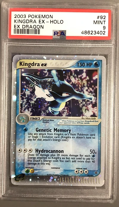 2003 Pokemon Ex Dragon 92 Kingdra Ex-holo PSA