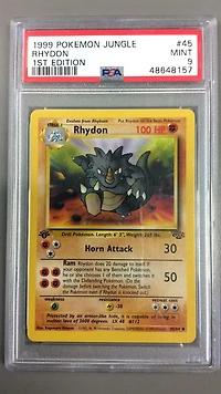 1999 Pokemon Jungle 45 Rhydon PSA 9
