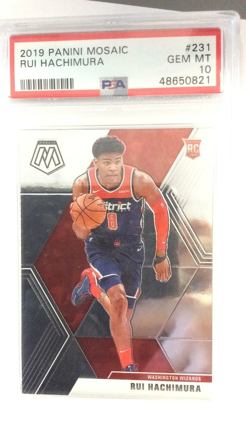 2019 Panini Mosaic 231 Rui Hachimura PSA