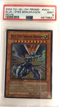 2004 Yu-gi-oh! Promo En001 Blue-eyes Shining Dragon Movie Pack PSA
