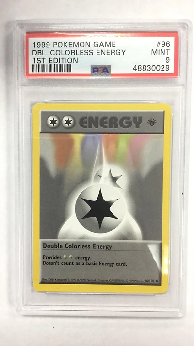 1999 Pokemon Game 96 Double Colorless Energy 1st Edition PSA