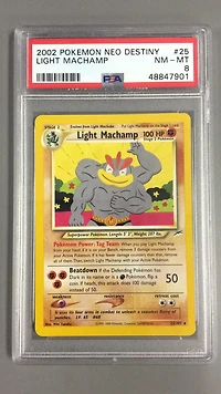 2002 Pokemon Neo Destiny 25 Light Machamp PSA