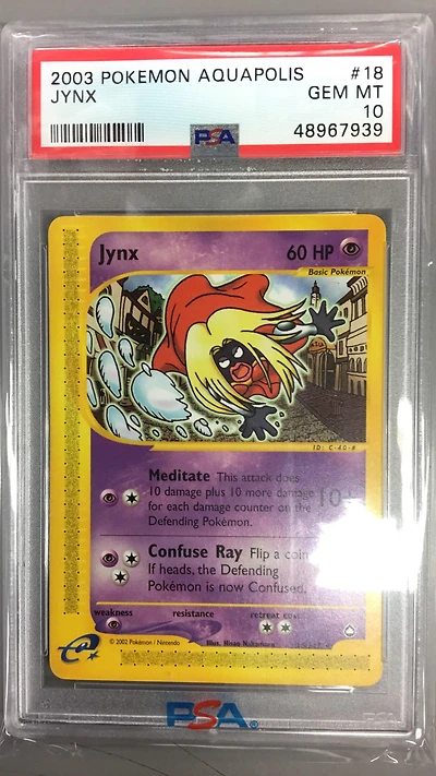 2003 Pokemon Aquapolis 18 Jynx PSA