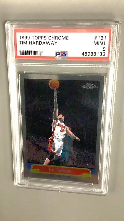 1999 Topps Chrome 161 Tim Hardaway PSA 9