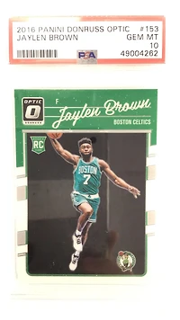 2016 Panini Donruss Optic 153 Jaylen Brown PSA