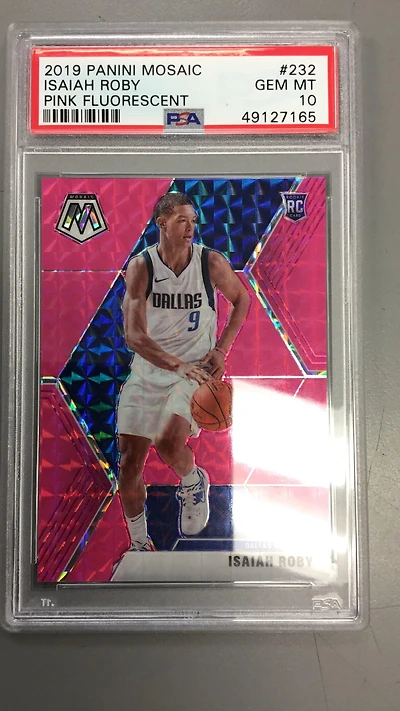 2019 Panini Mosaic 232 Isaiah Roby PSA