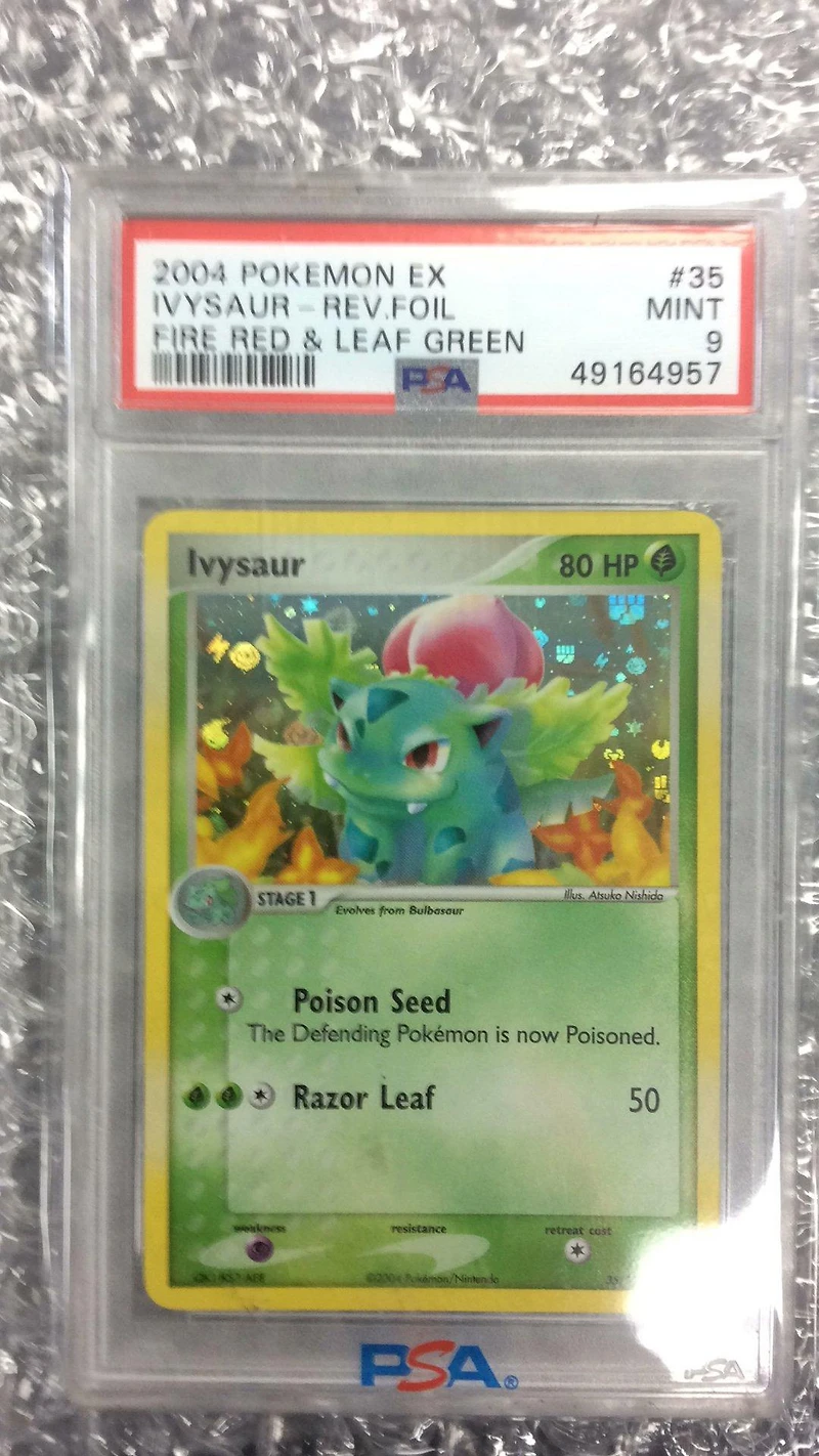 2004 Pokemon Ex Fire Red & Leaf Green 35 Ivysaur-reverse Foil PSA 9