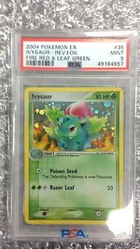 2004 Pokemon Ex Fire Red & Leaf Green 35 Ivysaur-reverse Foil PSA 9