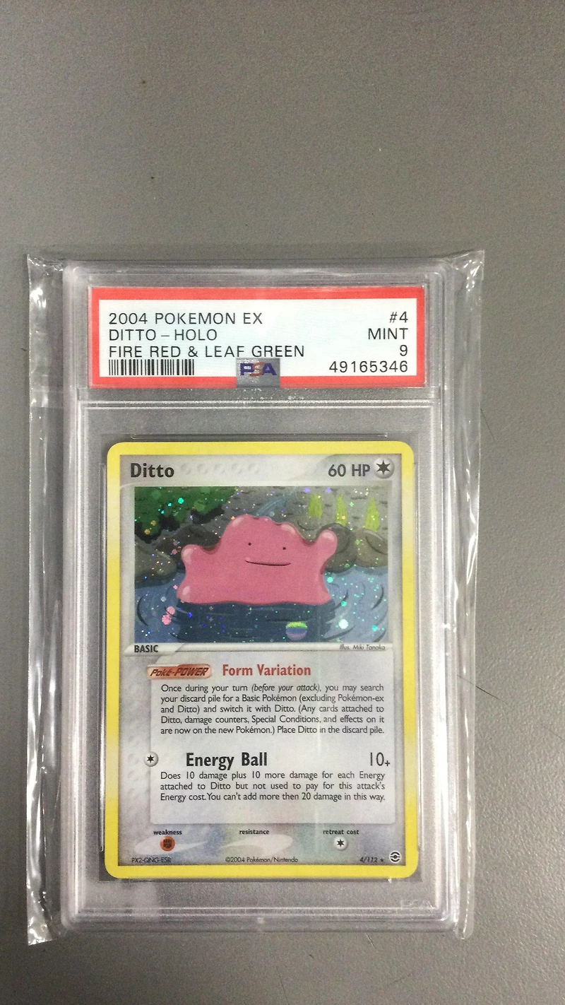 2004 Pokemon Ex Fire Red & Leaf Green 4 Ditto-holo PSA