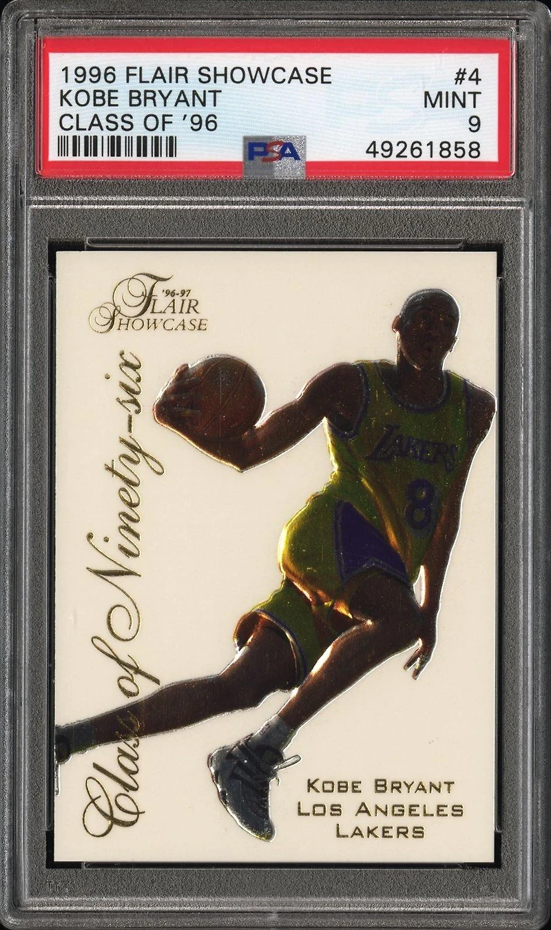 1996 Flair Showcase Class Of '96 4 Kobe Bryant PSA
