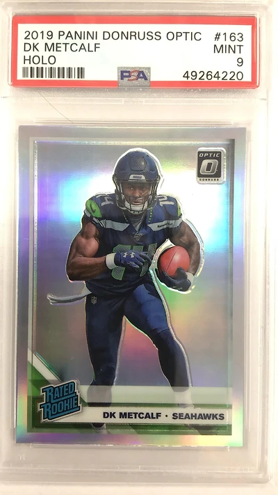 2019 Panini Donruss Optic 163 Dk Metcalf PSA