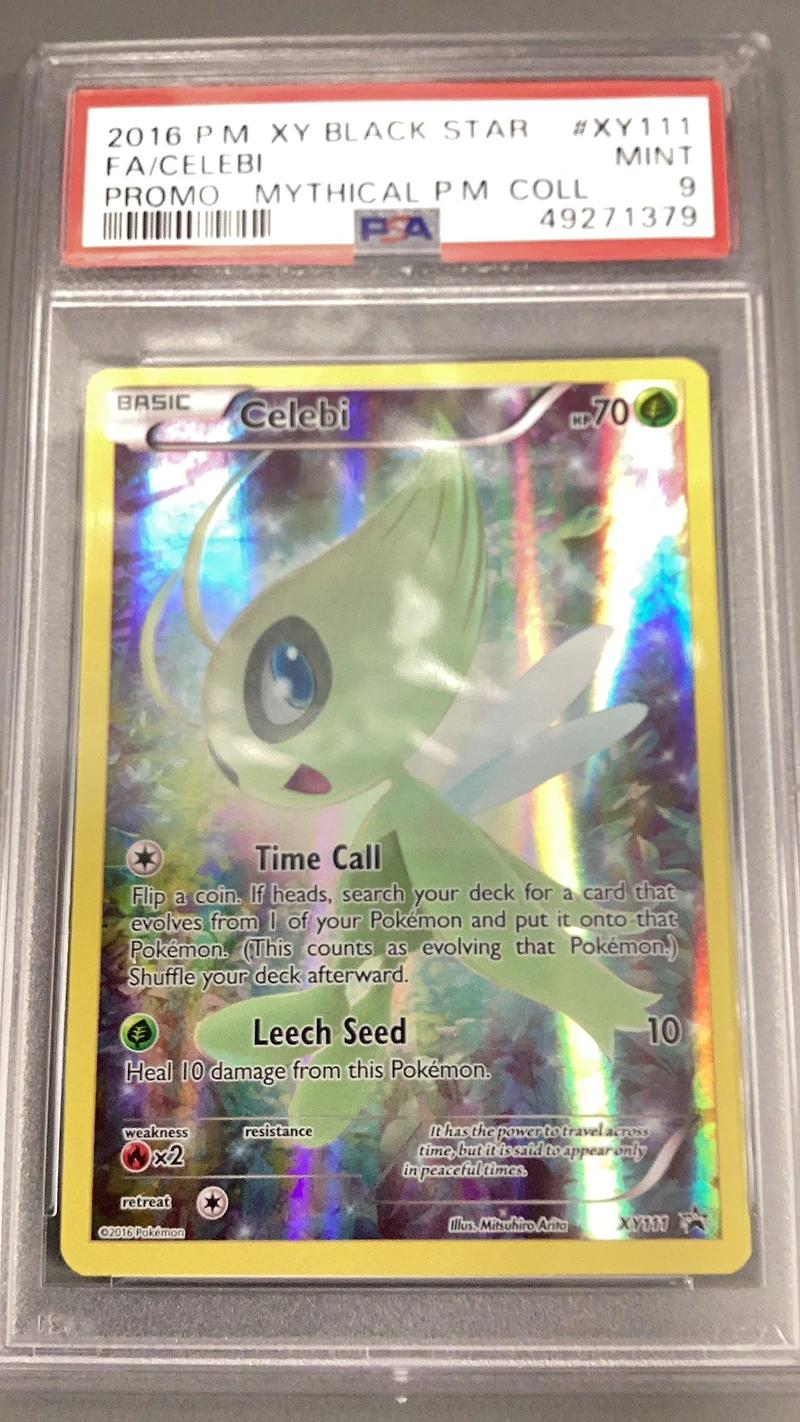 2016 Pokemon Xy Black Star Promo Xy111 Full Art/celebi Mythical Pokemon Collection PSA